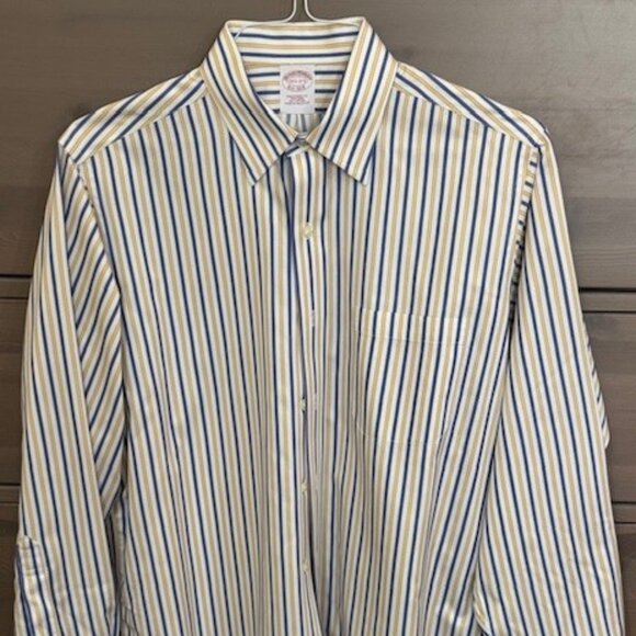 Bold stripe Brooks Brothers dress shirt 15.5/32-33 - Picture 3 of 5